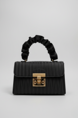 Kadın Siyah Gece Ve Gündüz Şık Çanta Zincir Askılı El ve Omuz Çantası Minimal