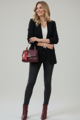 Kadın Kapitone Fularlı Zincir Askılı El ve Omuz Çantası Minimal