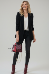 Kadın Kapitone Fularlı Zincir Askılı El ve Omuz Çantası Minimal