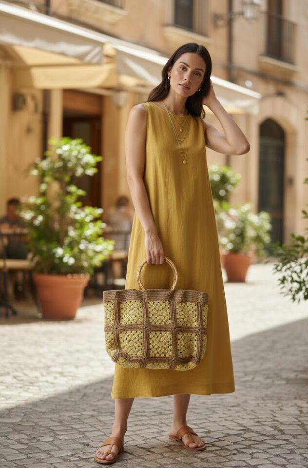 Bambu Saplı Özel Tasarım Çanta