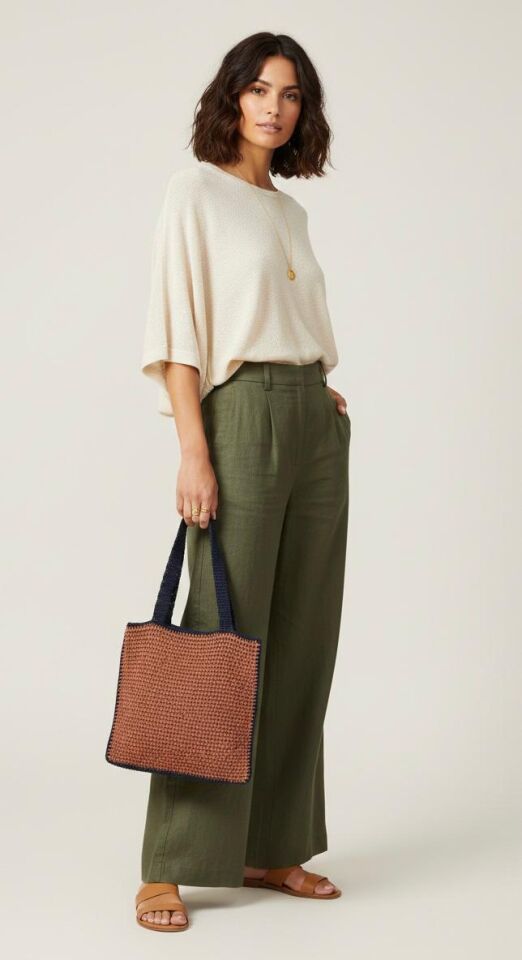 El Örmesi Kontrast Omuz Çantası