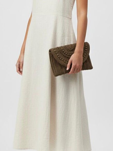 Etnik Şık Örme Clutch Çanta