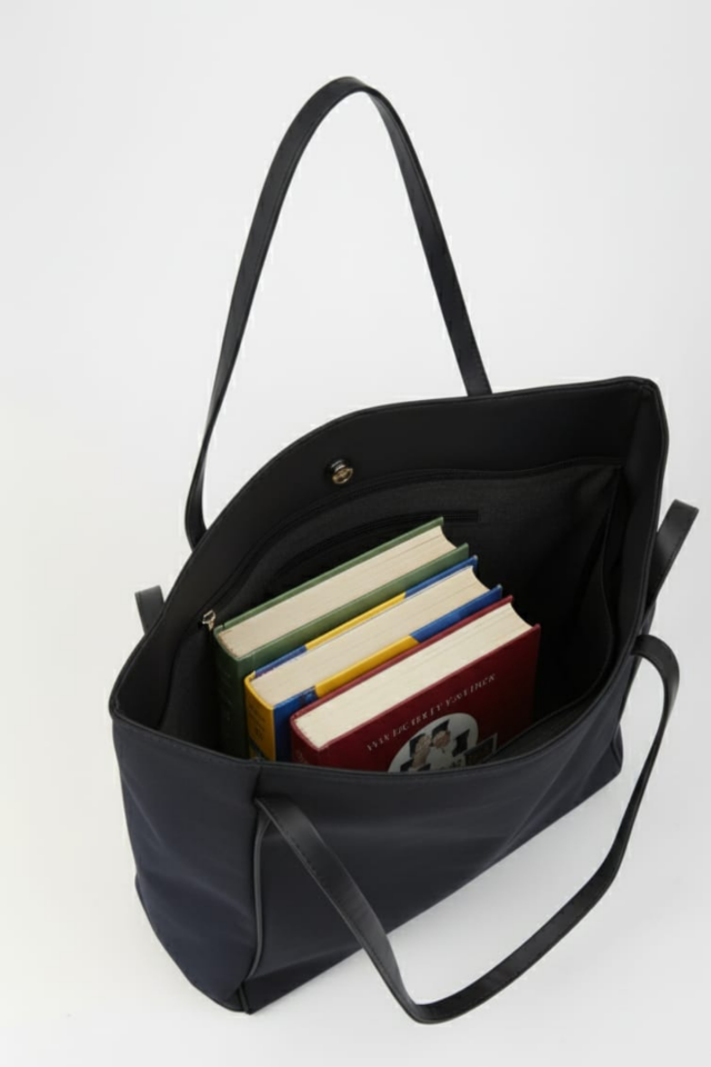 Bella Büyük Boy Çıt Çıt Kapamalı Süet  Kol ve Omuz Çift Saplı Çanta