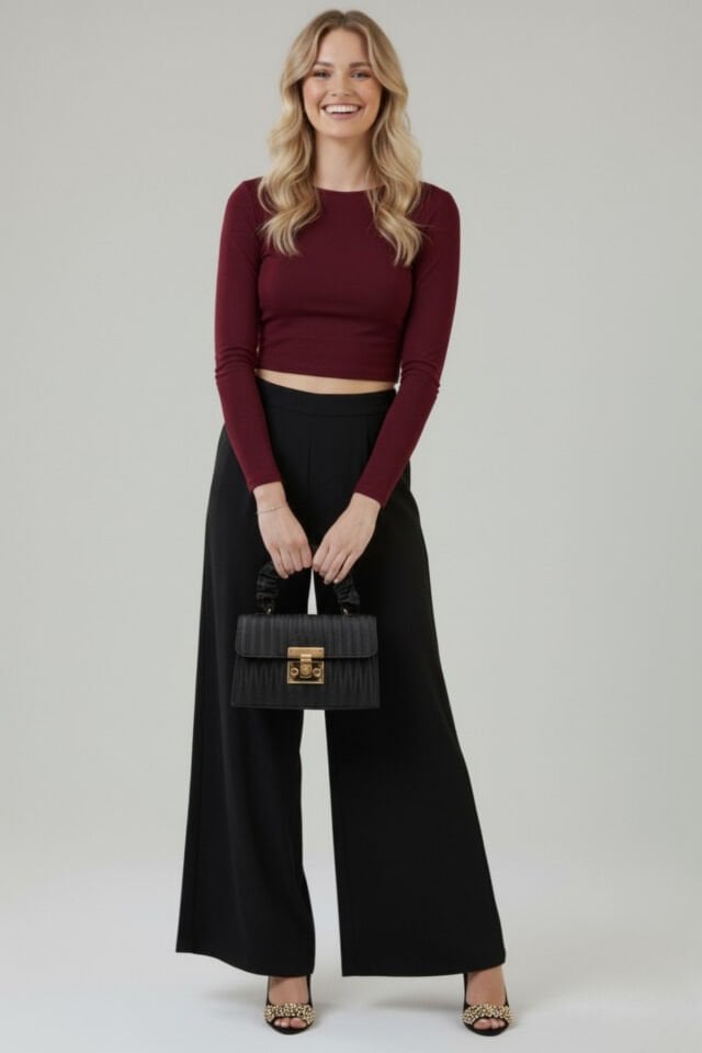 Kadın Siyah Gece Ve Gündüz Şık Çanta Zincir Askılı El ve Omuz Çantası Minimal