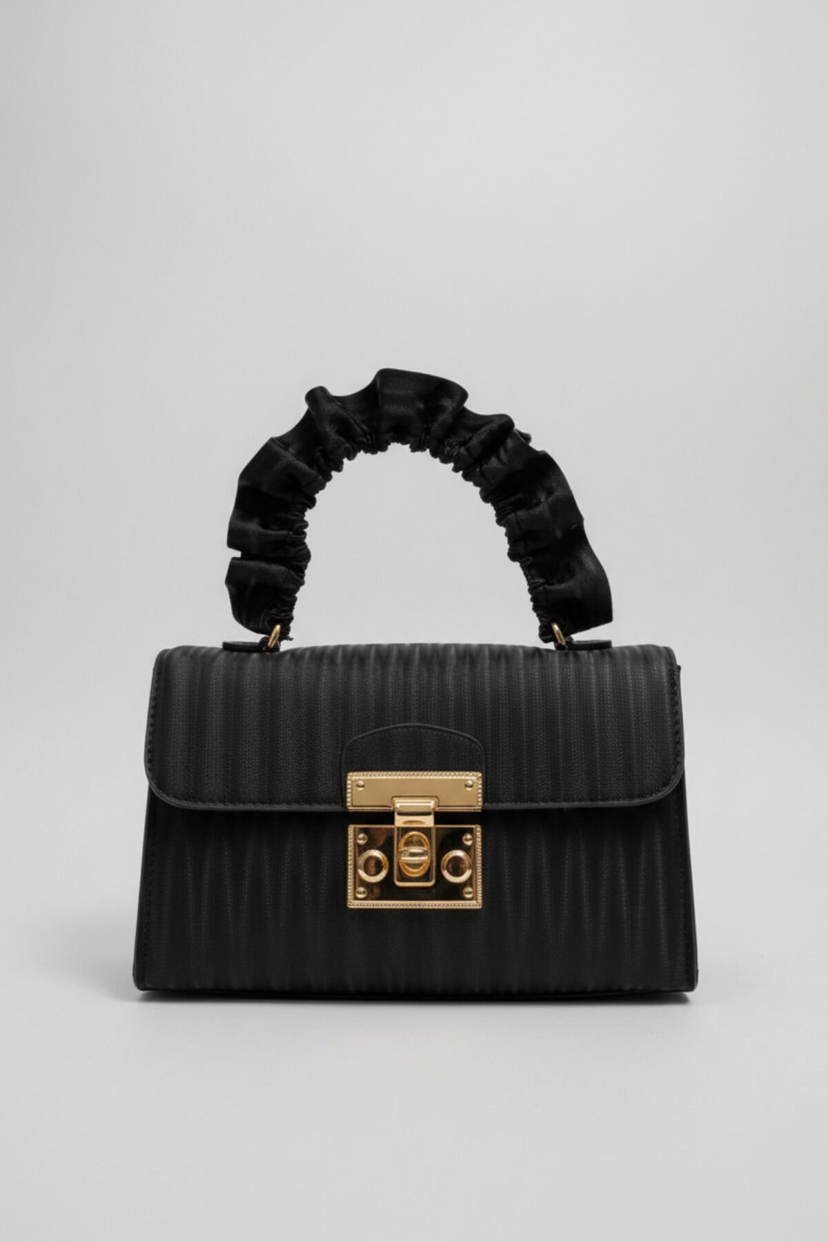 Kadın Siyah Gece Ve Gündüz Şık Çanta Zincir Askılı El ve Omuz Çantası Minimal