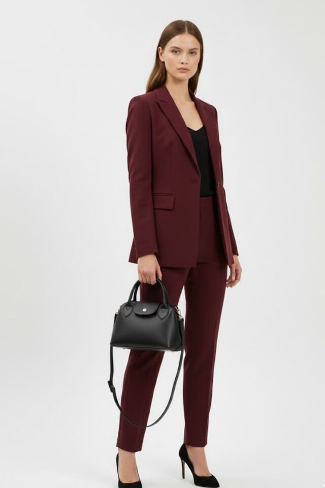 Kadın Suni Deri Saplı Küçük Boy El ve Omuz Çantası