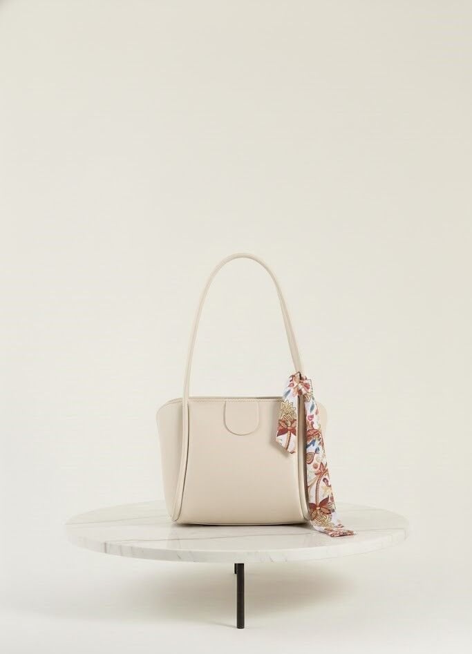 Tina Kadın Fularlı Suni Deri El Çantası