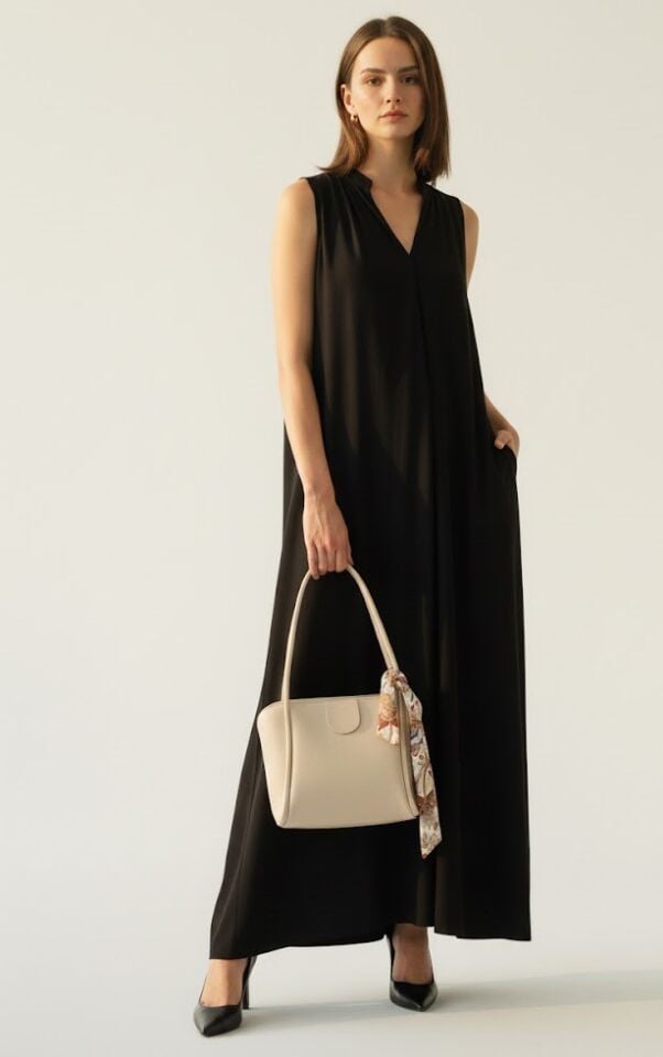 Tina Kadın Fularlı Suni Deri El Çantası