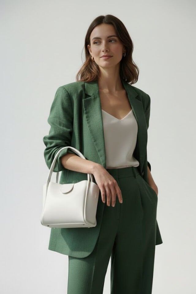 Kadın Beyaz Mıknatıs Kapamalı Yavrulu Su Geçirmez El Kol Omuz ,Ekstra Askılı Çanta