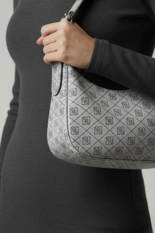 Kadın Desenli Baget Omuz Çanta