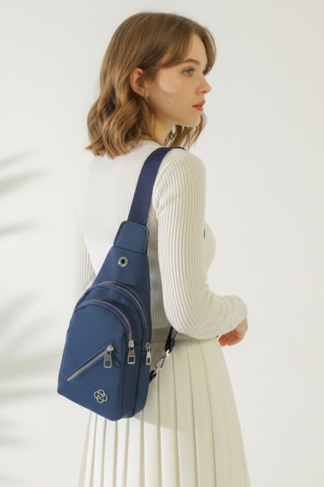 Flora Çok Bölmeli Omuz ve Bel Çantası  (29X17X6 Cm)